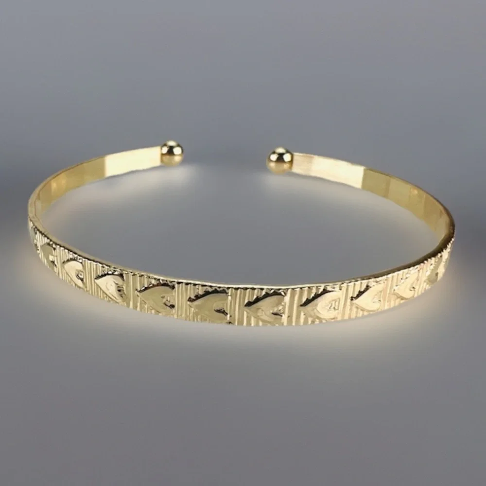 Elegant Goldtone Stackable Cuff Bracelet